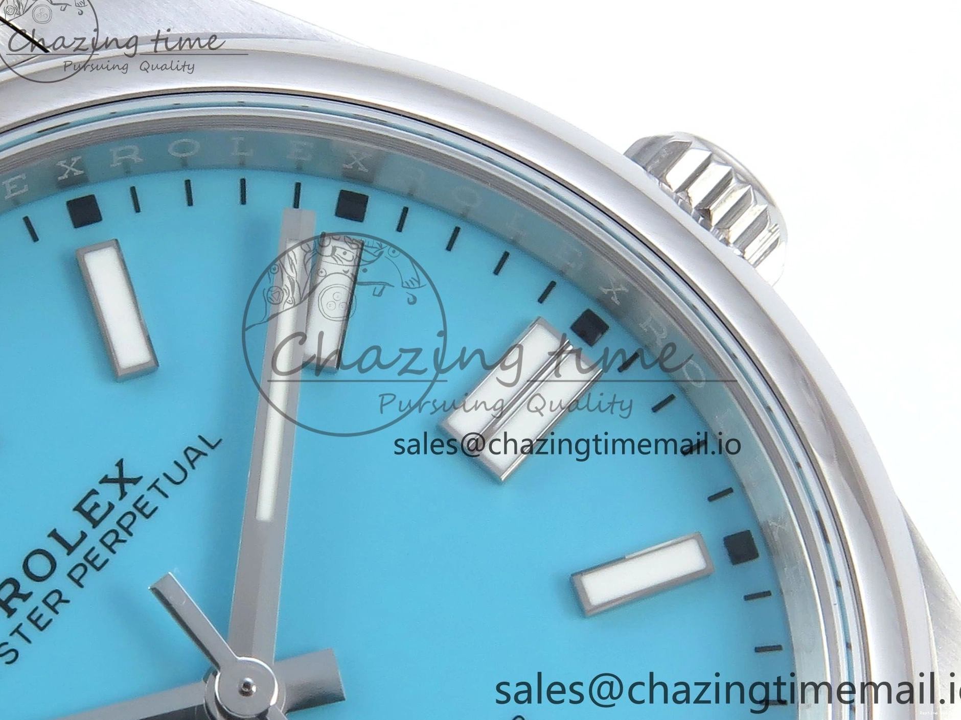 0115 Oyster Perpetual 124300 41mm EWEF Best Edition 904L Steel Tiffany Blue Dial A Upgraded 771